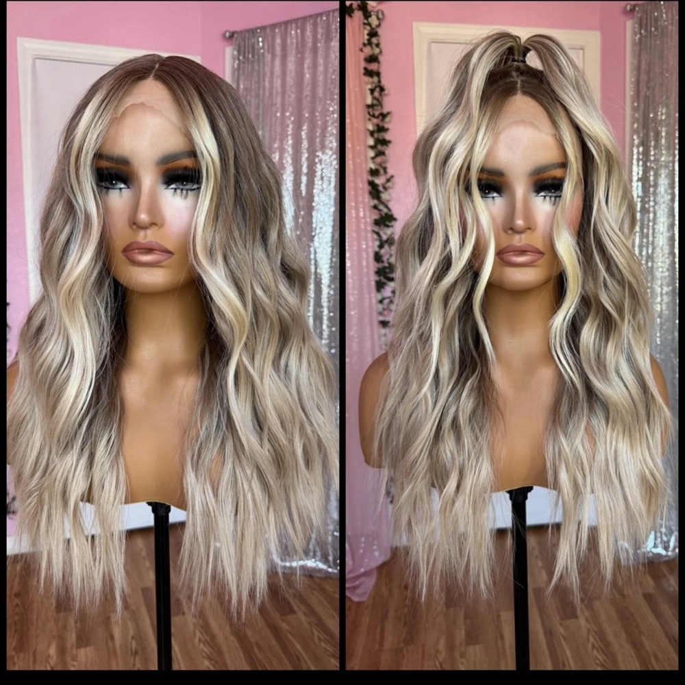 Human Hair Blended Lace Front Wig